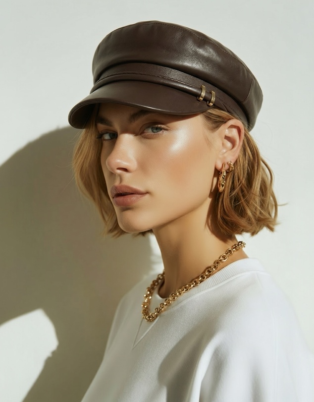 Mossée - Isla PU Leather Hat
