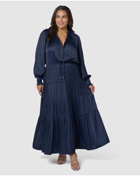 Pink Dusk by Curve Project - Glamorous Life Maxi Dress