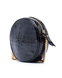 Pre-Loved by Azura Reborn - Pre-Loved Croc Embossed Patent Round Vinyle Camera Bag