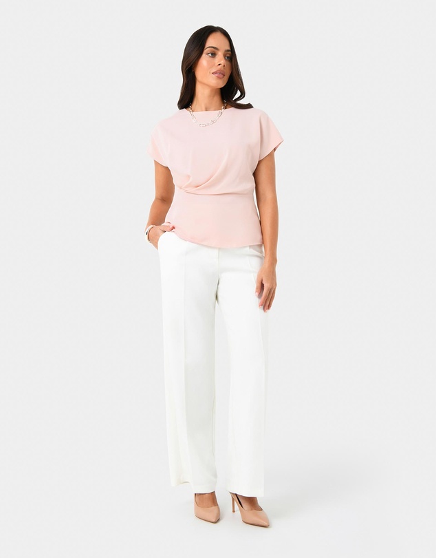Forcast - Bonnie Gathered Peplum Top