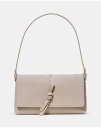 Kate Spade - Loop Fine Grain Leather and Suede Small Flap Shoulder Bag