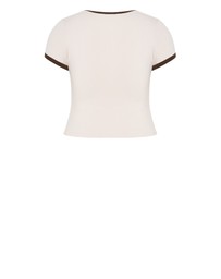 City Chic - Micro Vintage Print Tee