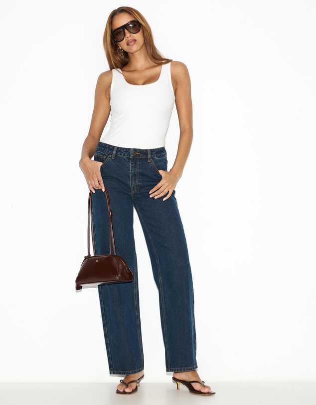 Dazie - Florence Mid Rise Straight Jeans