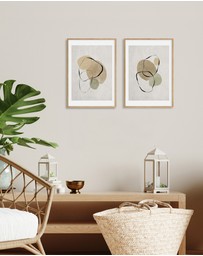 Olive et Oriel - Pierre Abstraite I Art Print