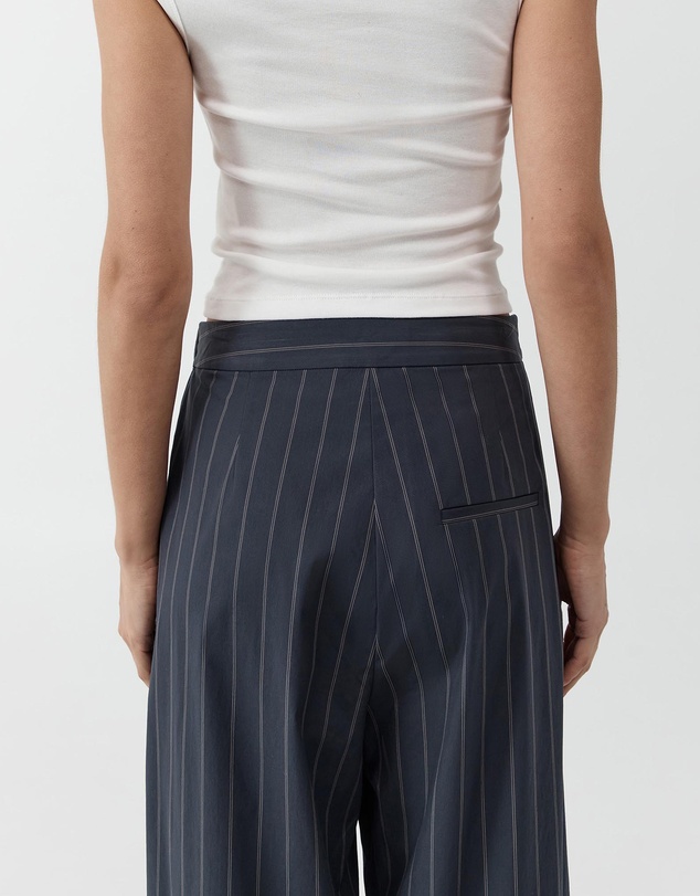 St. Agni - Stripe Relaxed Pleat Pants