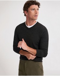 Oxford - Basic V-Neck Pure Wool Pullover