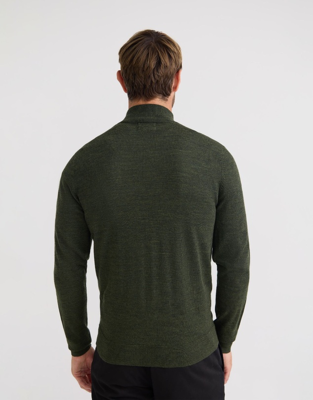 Oxford - Merino Zip Neck Pure Wool Pullover
