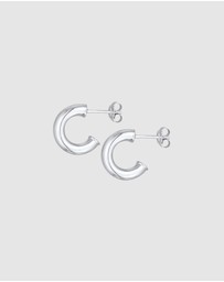 Elli Jewelry - Earrings Stud Classic Hoop 925 Sterling Silver