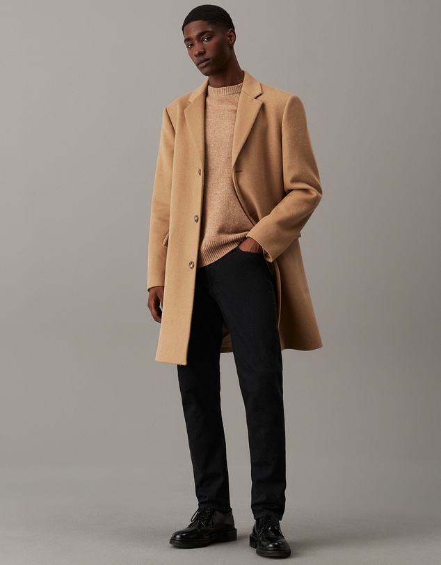 Calvin Klein - Slim Brushed Wool Coat