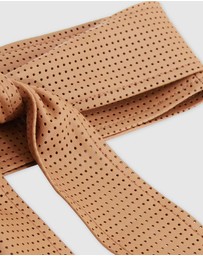 Belle & Bloom - Escalate Perforated Leather Belt