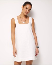 AERE - Ivy Linen Trapeze Mini Dress