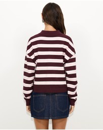 Dazie - Piper Stripe Knit Polo