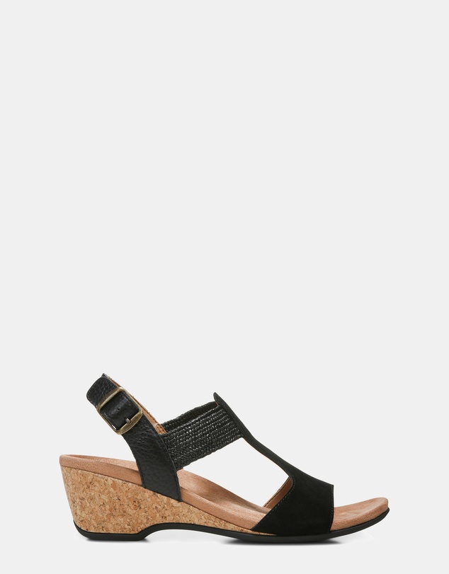 Vionic - Kaytie Wedge Sandal - Black