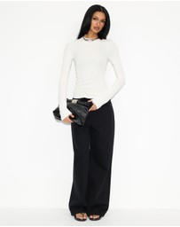 Dazie - Berlin Cinch Waistband Baggy Jeans