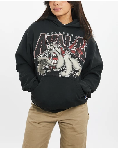 Vintage by The Real Deal - Pre Loved - 90s Russell Athletic Ayala Bulldogs Hooded Sweatshirt