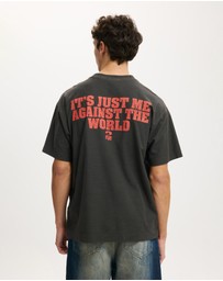 Cotton On - Box Fit Premium Music T-Shirt