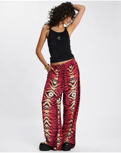 Red Animal Print