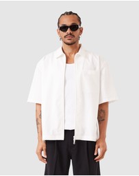 Zanerobe - Boxy SS Overshirt 2.0 Vintage White