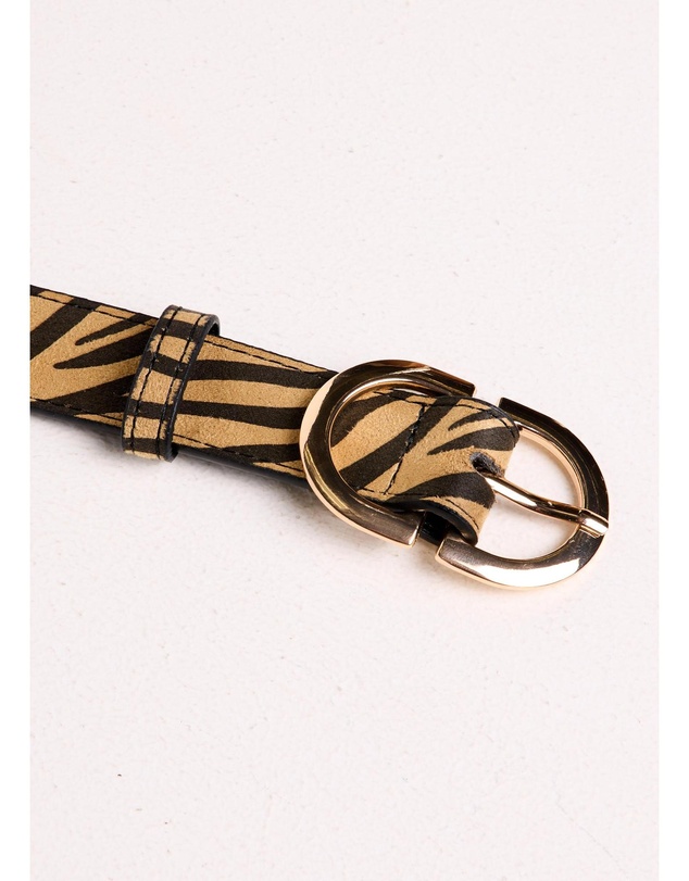 Alice In The Eve - Zuri Zebra Printed Belt