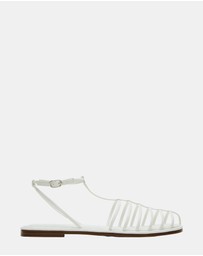 Steve Madden - Marin White Sandals