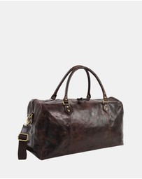 Pierre Cardin - Pierre Cardin Smooth Leather Overnight Bag