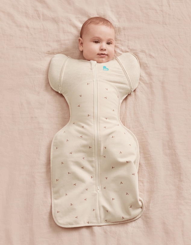 Love to Dream - Swaddle Up™ Transition Bag 1.5 TOG Stretch Cotton Fleece Twigs Oatmeal