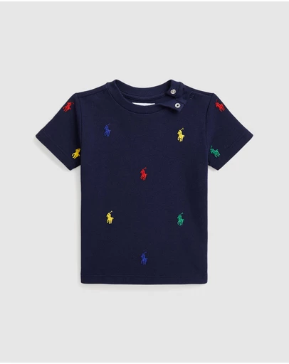 Polo Ralph Lauren - Polo Pony Cotton Mesh Tee - Babies