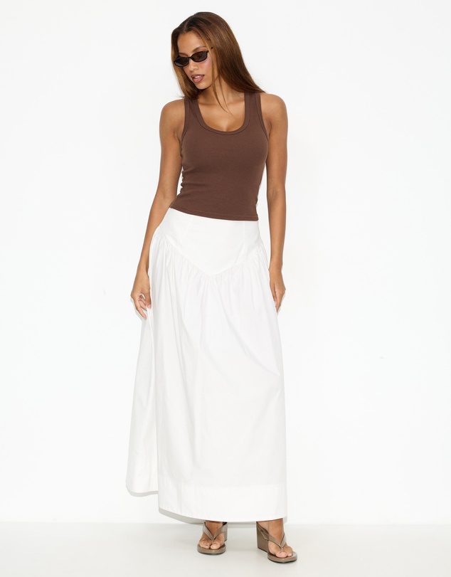 Dazie - Glebe Poplin Maxi Skirt