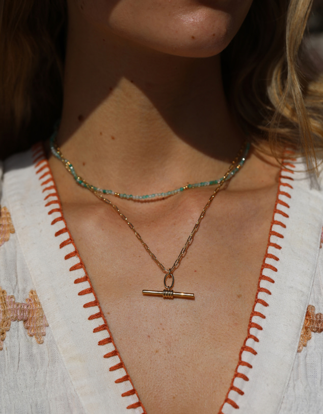 Luna Rae - Gold Vermeil - Cove Beaded Necklace