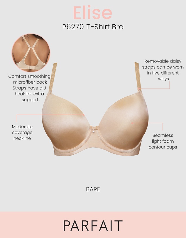 Parfait - Elise Convertible Wired Seamless Moulded T-Shirt Bra