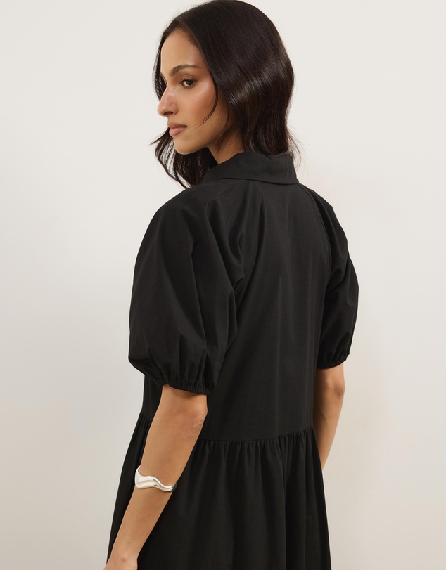 Atmos&Here - Alexis Tiered Button Through Midi Dress