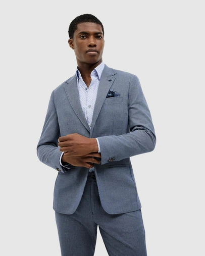Politix - James Textured Two-toned Blazer