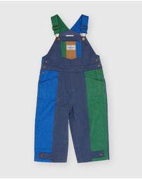 Goldie + Ace - Blake Colour Pop Denim Overalls - ICONIC EXCLUSIVE - Babies-Kids