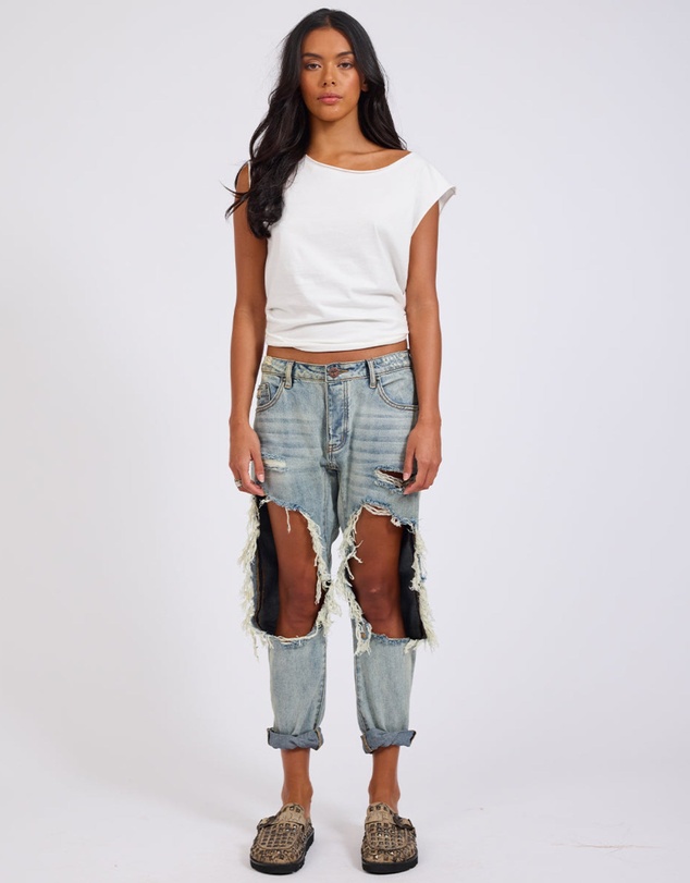 ONE TEASPOON - Montanna Super Trashed Saints Boyfriend Jeans
