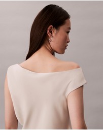 Calvin Klein - Crepe One Shoulder Top
