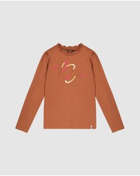 NONO - Kilias Organic Top with Colourful Embroidery - Kids-Teens