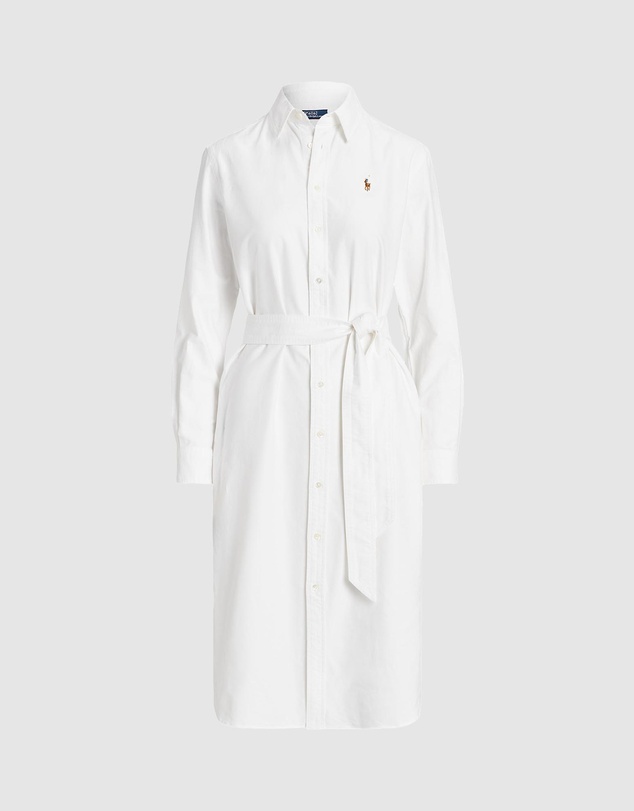 Polo Ralph Lauren - Belted Cotton Oxford Shirtdress - ICONIC EXCLUSIVE