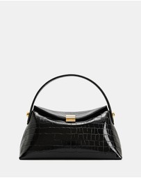 JW PEI - Emma Croc Embossed Box Bag