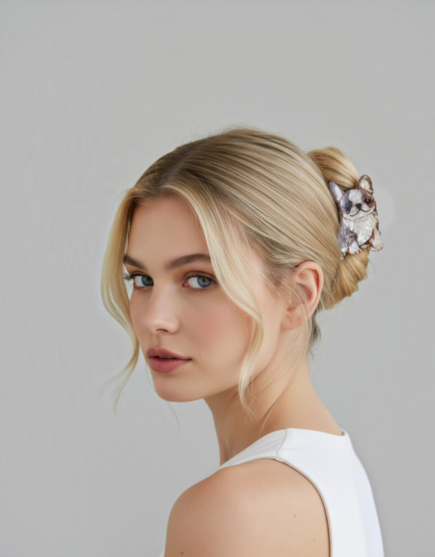 Mossée - Crystal Frenchie Hair Claw