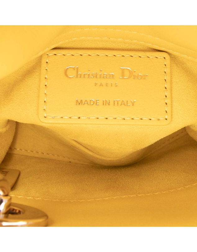 Pre-Loved by Azura Reborn - Pre-Loved Micro Lambskin Cannage Lady Dior