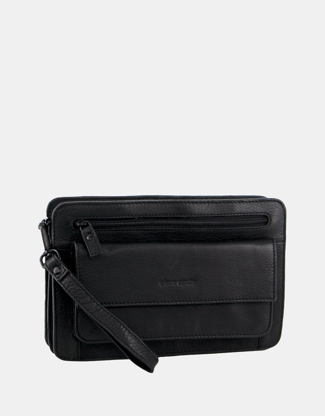 Pierre Cardin - Pierre Cardin Leather Men's Multi Compartment Organiser Bag
