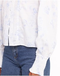 Petal & Pup - Parsons Blouse - Blue Floral