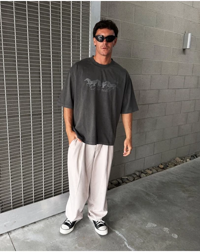 Zanerobe - Stallion Flow Tee Charcoal