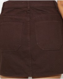 Dazie - Summer Muse Denim Wrap Mini Skirt