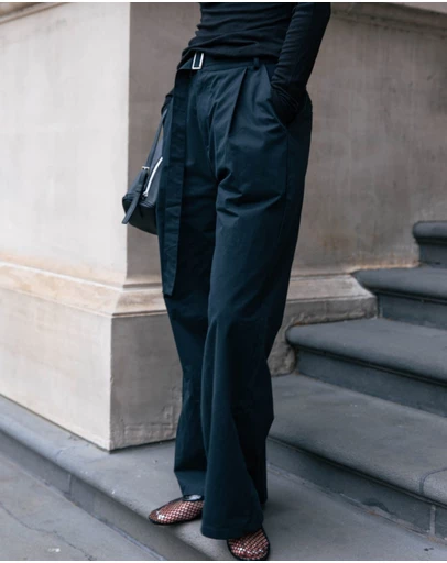 Style Addict - Belted Relaxed Trousers