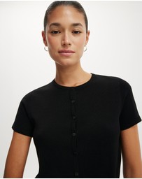 Cotton On - Cap Sleeve Crew Cardigan