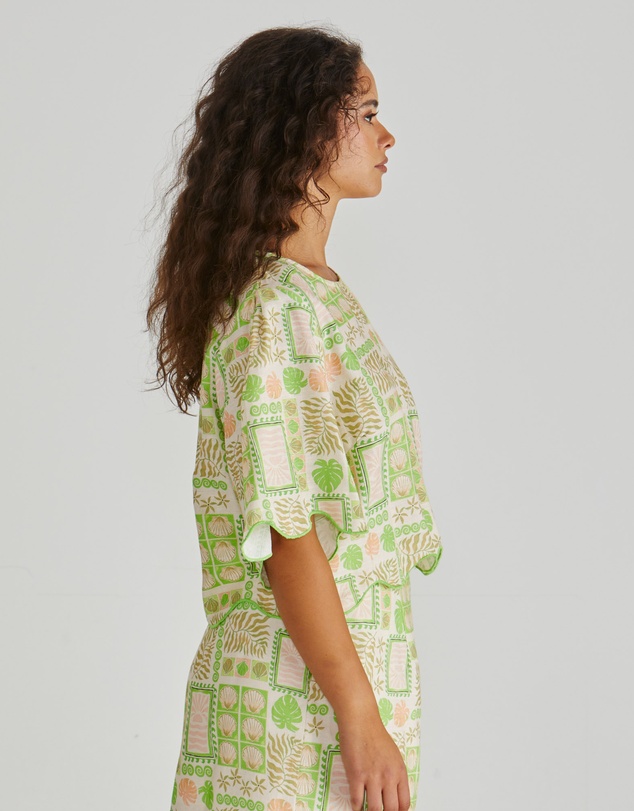 Sass - Emmett Shell Scallop Top