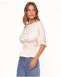 Petal & Pup - Cherish Pintuck Top - Cream