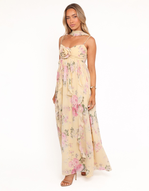 Petal & Pup - Tully Maxi Dress - Yellow Floral