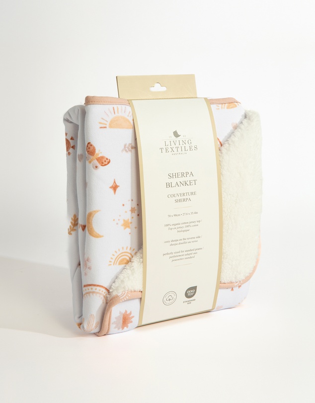 Living Textiles - Sherpa Blanket - Bohemian Bliss
